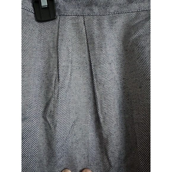 WORTHINGTON Vintage‎ Navy Herringbone Pleated Pencil Skirt, Size 8 - Picture 4 of 8